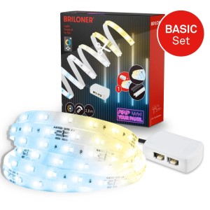 Briloner LED Strip Pimp your Panel Starter Set 2.6m, dimmerabile, CCT, accessorio per pannelli.