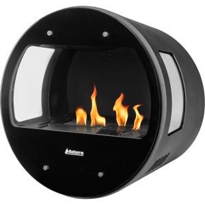 Aduro Cheminée bioéthanol B1 en acier avec flammes, cheminée décorative d'intérieur.