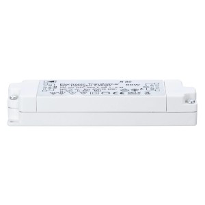 Transformateur électronique Paulmann Tip VDE 20-80W, transformateur blanc pour installation de lampes basse tension.