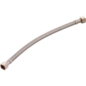 Tuyau flexible coudé en acier inoxydable, 14,9 mm (G 3/8) x 300 mm.
