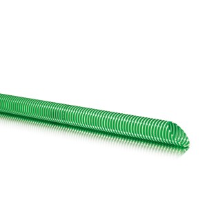 Tubo a spirale verde Fitt (Ø 32 mm) per irrigazione giardino e pompaggio acqua.
