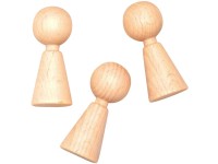 Figur Kegel Buche FSC® 20 x 50 mm / 3 Stk.