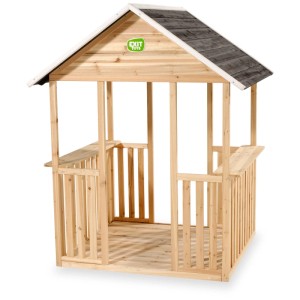 Cabane Exit Toys Panorama 100 avec plancher en bois de cyprès naturel, 3,3x84,8x94,6 cm.