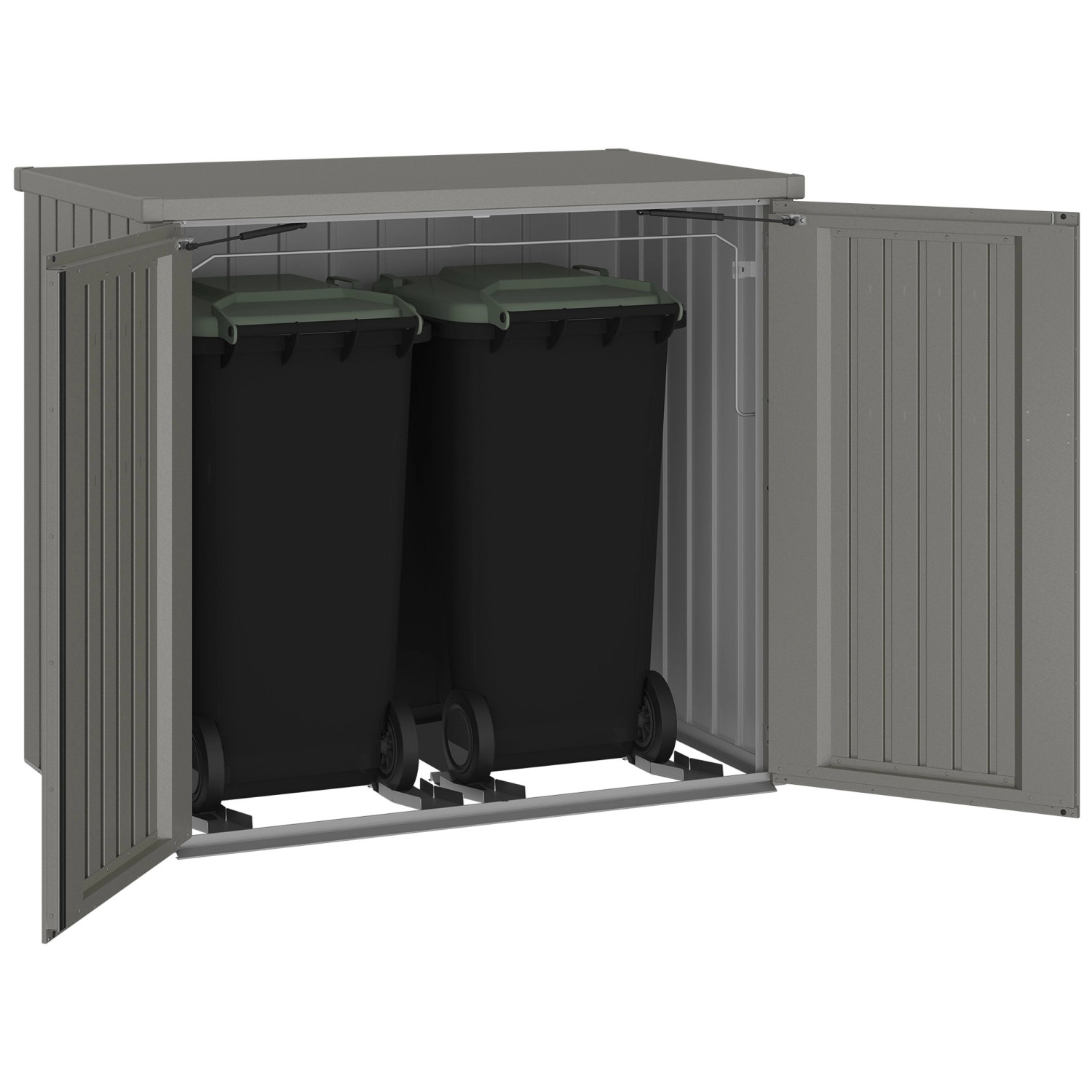 Biohort Mülltonnenbox Alex Duo quarzgraumetallic kaufen bei OBI