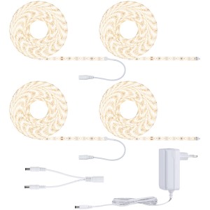 Paulmann SimpLED LED strip set completo, 20m, bianco caldo, con accessori.