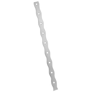 Catnic Connecteur mural Ancrage plat, acier inoxydable V4A, argent, 10 pièces pour blocs de béton cellulaire.