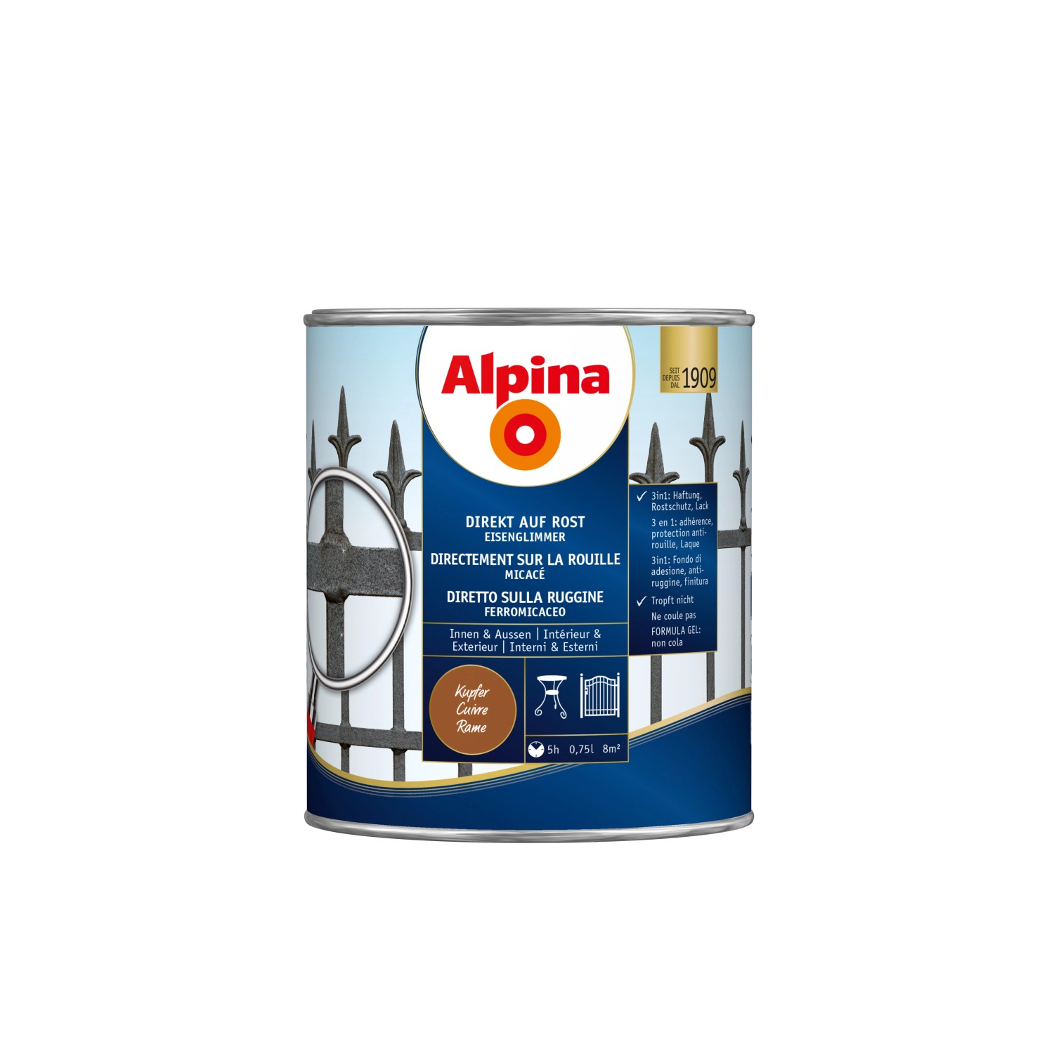 Alpina Direkt auf Rost Eisenglimmer Kupfer 750 ml kaufen bei OBI