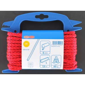 Corda Conacord intrecciata, polipropilene, 6 mm, 7,5 m, selezione colori