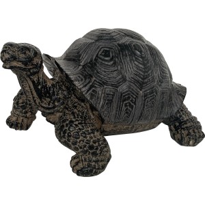 Dekorative Gartenfigur: Schildkröte aus Polyresin, 9 cm hoch.