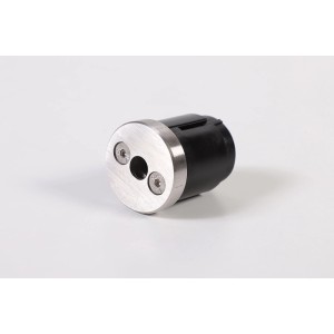 Adaptateur avec embout en acier inoxydable V2A pour main courante de 40 mm, accessoire pour escaliers et rampes.