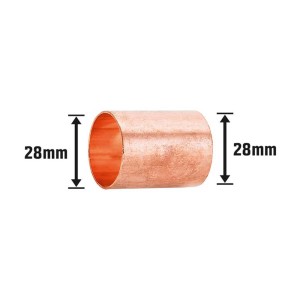 Manchon à souder en cuivre type 5270, 30 mm pour installation de chauffage et d'eau.