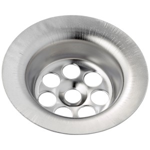 Calotta valvola in acciaio inox, Ø 63 mm, per lavabi e lavelli.