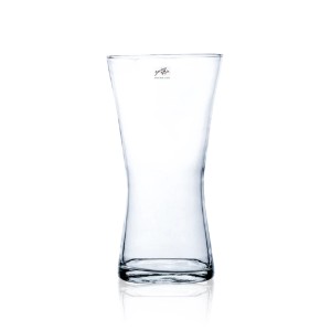 Vaso in vetro Sandra Rich, 30 cm di altezza, trasparente. Vaso decorativo per fiori per soggiorno e decorazione della tavola.