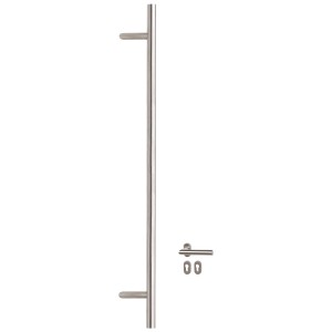Set maniglione Roro A 1140 in acciaio inox, 4 pezzi, per porte d'ingresso con set maniglia interna.