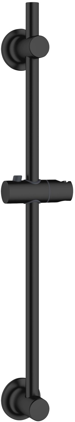 Barra Doccia Regolabile, Barra Doccia Acciaio Inox 57cm Con Supporto RegolabileE in Altezza e Angolo, Nero, 71 cm di Altezza Totale | Leroy Merlin
