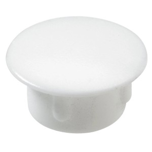 Cache en plastique blanc, Ø 10 mm, lot de 20 pièces pour équipement de meubles.