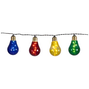 Guirlande lumineuse LED Star Trading Glow Multicolor avec 10 LED multicolores pour l'extérieur.