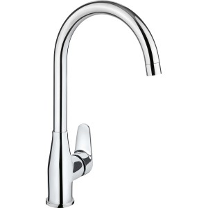 Miscelatore monocomando baliv KI-1140 cromato, con bocca alta e girevole.