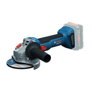 Meuleuse d'angle sans fil Bosch Professional GWS 18V-8, bleu/noir, avec disque à meuler.