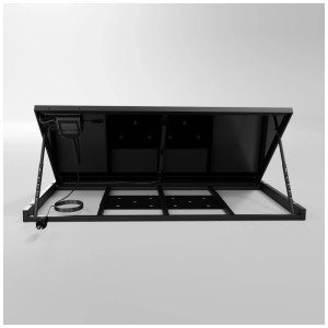 Hepa Solar Komplettkraftwerk DLX 440 Nero, aperto, che mostra i dettagli del sistema solare.