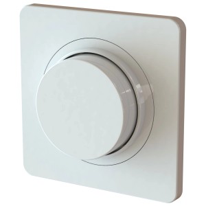 Dimmer rotativo LED MaxOne bianco per montaggio a incasso, 2-400 VA.