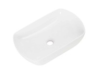 Fackelmann Aufsatzwaschbecken Keramik Weiss oval (HxBxT) 12 x 51 x 32 cm Fackelmann Aufsatzwaschbecken Keramik Weiss oval (HxBxT) 12 x 51 x 32 cm