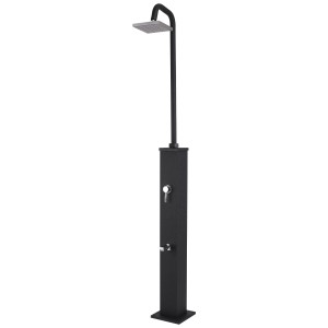 Doccia solare nera Steinbach Deluxe Supreme per il giardino.
