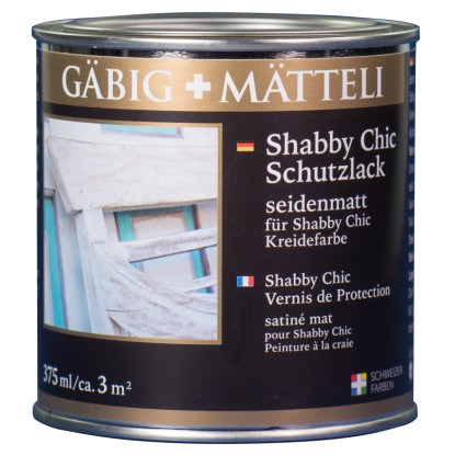 Gäbig+Mätteli Shabby Chic Schutzlack seidenmatt 375 ml