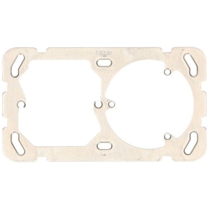 Befestigungsplatte Kallysto Hager waagrecht Gr.1x2