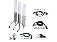 Set mit 3 Wegleuchten LED 5 W