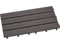 Klickfliese WPC Anthrazit 30 x 60 cm / 6 Stk.