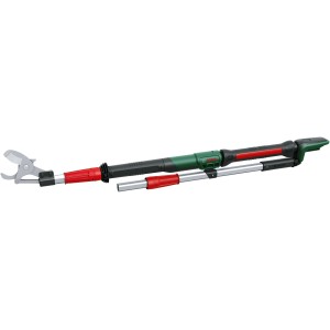 Cesoia a batteria Bosch Advanced Prune 18V-45 con estensione per potatura giardino.