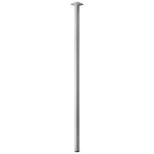 Gamba per tavolo Hettich, Ø 30 mm, altezza 900 mm, effetto alluminio.