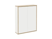 Fackelmann Doppel-Hängeschrank Finn Weiss-Ast-Eiche