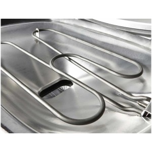 Dettaglio dell'elemento riscaldante nel grill elettrico Weber Q 2400.