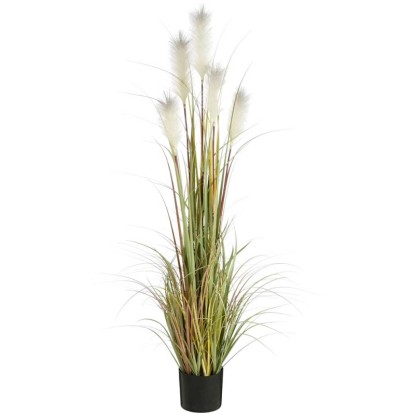 Mica Decorations Kunstpflanze Federgras Foxtail Grün Topf Ø 70 cm / Höhe 150 cm