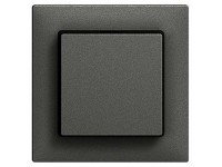 Feller Druckschalter / -taster-Frontplatte EdizioDue mit Seitenlinse Schwarz Feller Druckschalter / -taster-Frontplatte EdizioDue mit Seitenlinse Schwarz