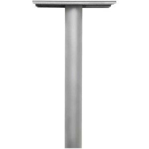 Monostrut en aluminium argenté pour boîtes aux lettres, Ø 6,5 cm, longueur 114 cm.
