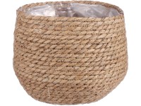 Mica Decorations Jorck Korb rund Hellbraun Ø 22 cm / Höhe 19 cm