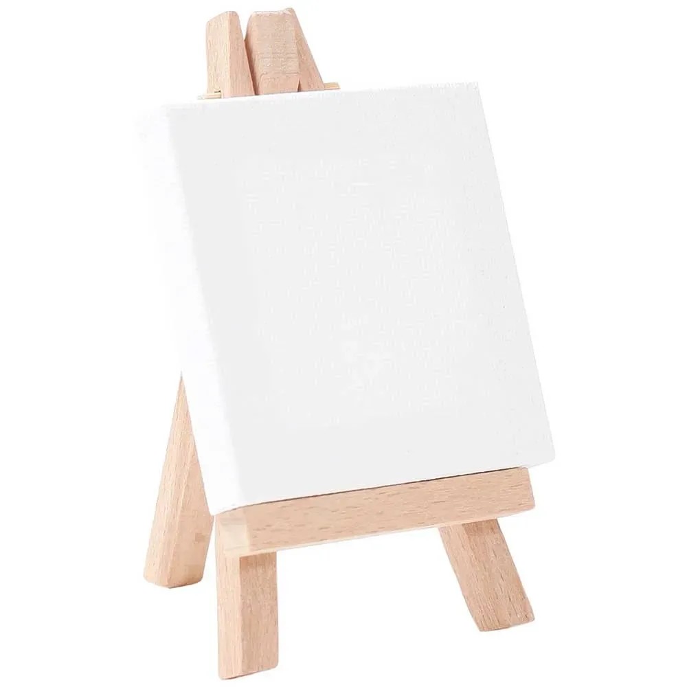 Set Di 20 Mini Tele Con Cavalletto - 10x10 Cm, Per Decorazioni, Matrimoni E Arte - Foto 7