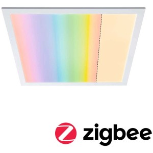 Panneau LED Paulmann Amaris, blanc, avec changement de couleur RGBW, 595x595mm.