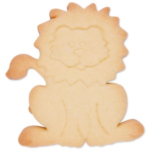 Ausstecher Löwe, 8,5 cm, aus Edelstahl. Ideal zum Backen und Basteln.