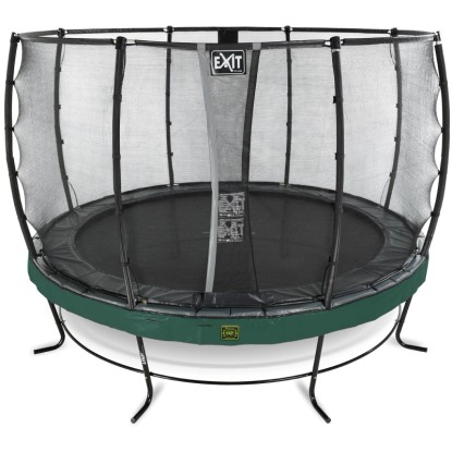 Exit Trampolin Elegant Premium mit Deluxe-Sicherheitsnetz Grün Ø 427 cm