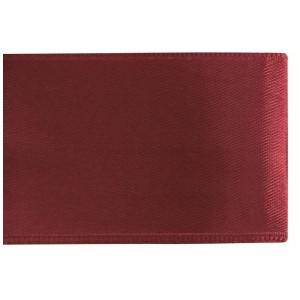 Nastro di raso bordeaux, larghezza 25 mm, lunghezza 5 m, ideale per l'artigianato e la decorazione.