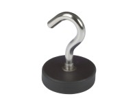 Fix-o-moll Magnethaken Neodym gummiert Silber 33 mm x Ø 22 mm / 2 Stk.