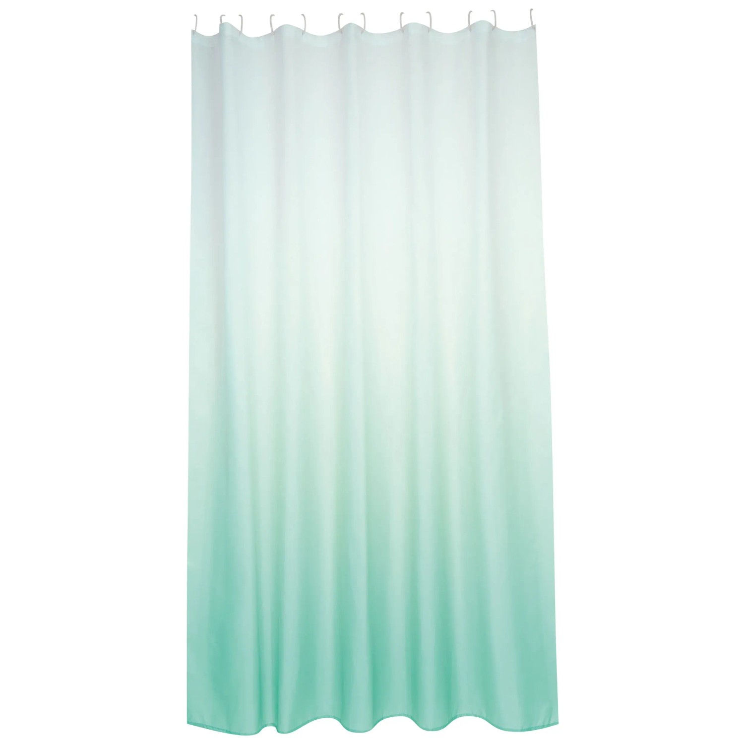 MSV Duschvorhang Aus Polyester (180x200 Cm) - Wasserdicht, Antibakteriell, Mit 12 Ringen, Waschbar Bei 30°C