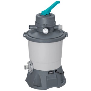Pompe de filtration à sable Bestway 3'596 l, système de filtration pour eau de piscine propre.