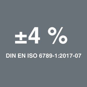 Precisione della chiave dinamometrica Wera: ±4% secondo DIN EN ISO 6789-1:2017-07