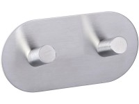 Wenko Wandhaken Duo selbstklebend matt Edelstahl