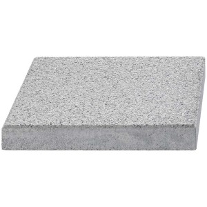 Gomera Pfeilerabdeckplatte, grau-alpin, 48x48 cm, für Mauersysteme und Einfassungen.